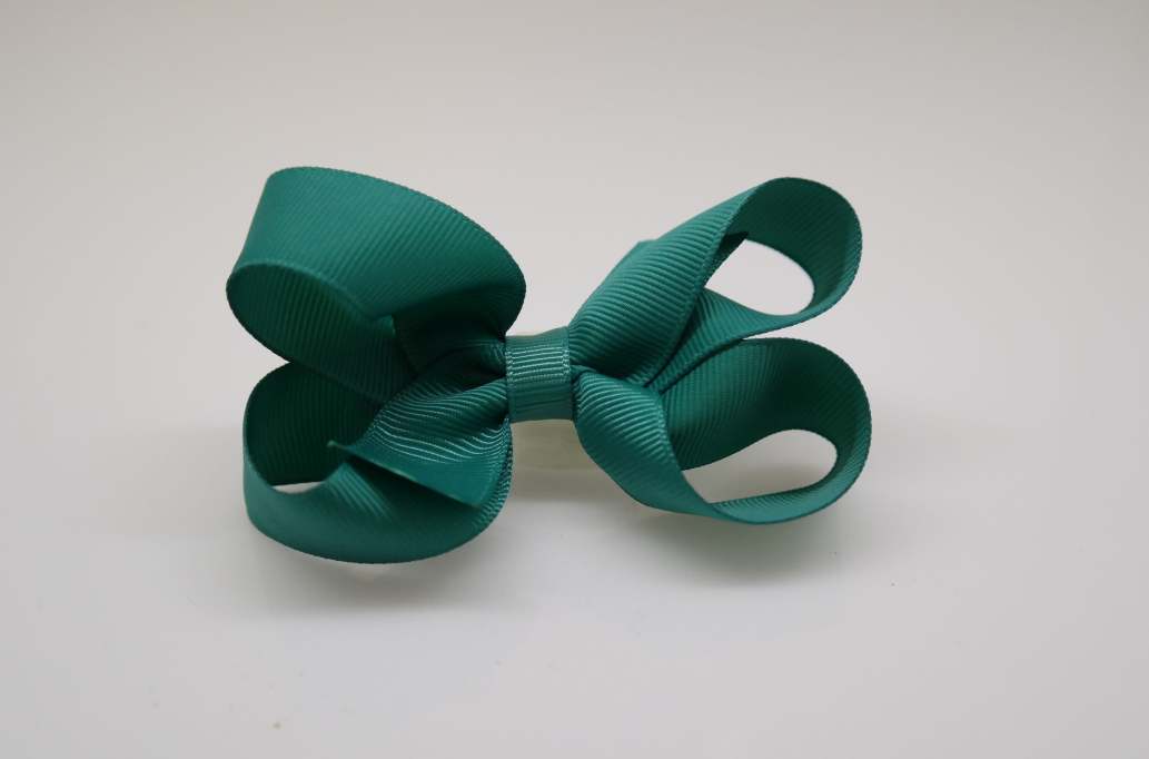 Large bowtique hair Bow with colors  Jade